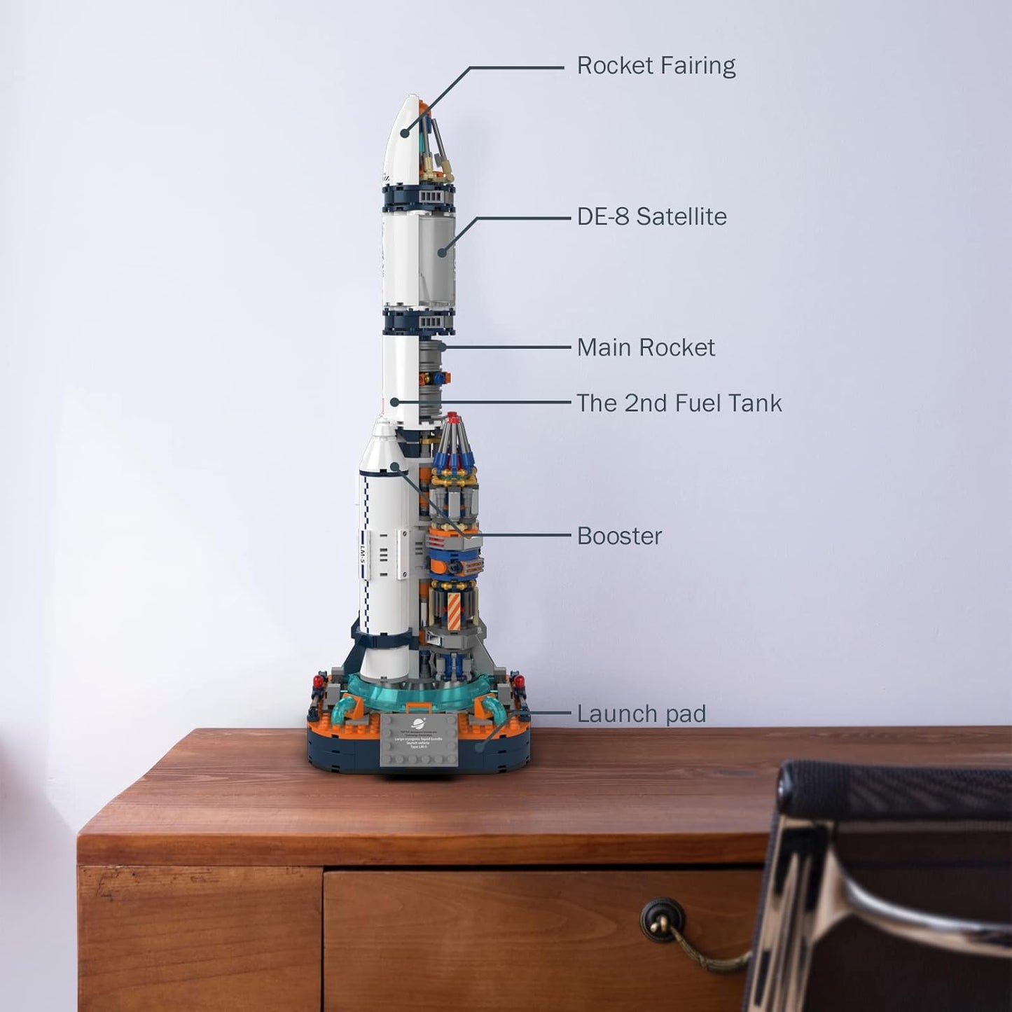 JMBricklayer Space Rocket Building Sets for Boys 8-14 Adults 70110, Spaceship Exploration Space Toys, Space Shuttle Rocket Ship Collectible Display Model Set, Gifts for Adults Boys Girls Age 8+