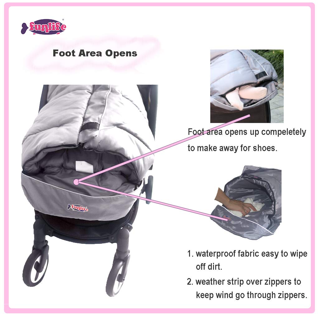 Anti-Kick Winter Blanket, Warm Cuddly Weather Resistant Baby Footmuff, Toddler Stroller Winter Cover Bunting Bag