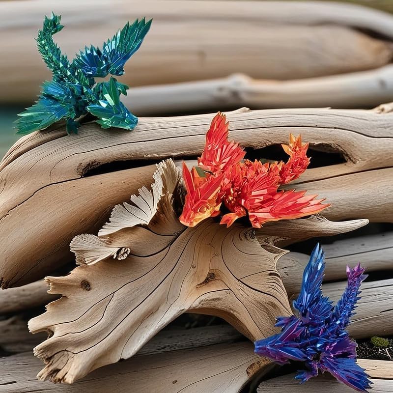 3D Printed Dragon Egg, 12inch Dragon Fidget Toys with Wings Easter Basket Stuffers Executive Desk Toys Crystal Dragon for Autism/ADHD Home Office Decor