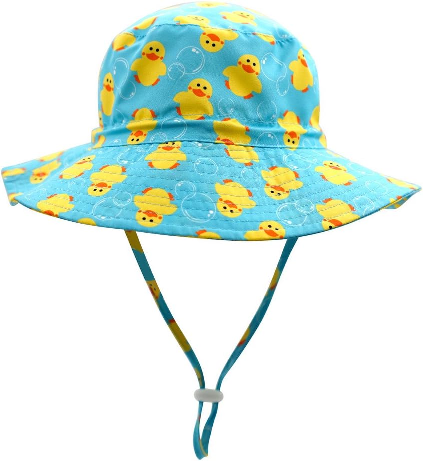 Home Prefer UPF50+ Wide Brim Sun Hat Boys Girls Sun Protection Hat Zoo Beach Swim Safari Bucket Hat for Baby Toddler Kid