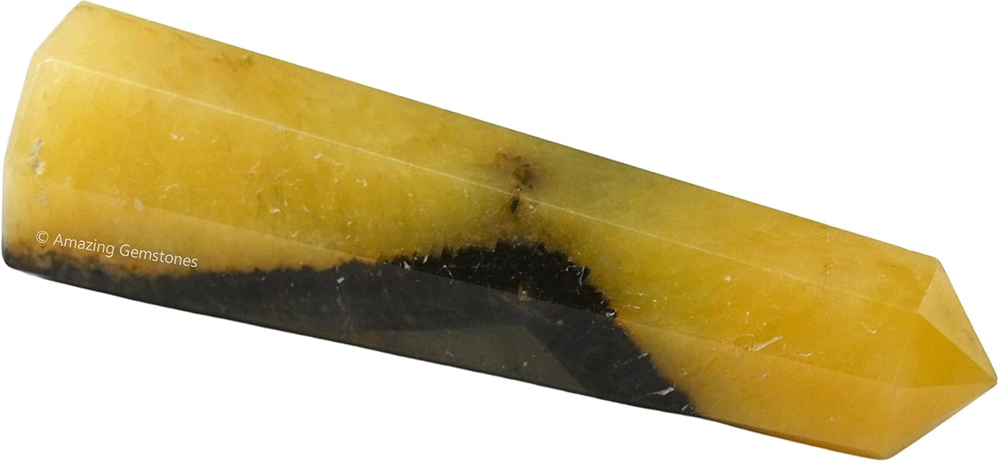 Amazing Gemstone Septarian Crystal Towers - Natural Healing Crystal Point Obelisk for Reiki Healing and Crystal Grid (3 Inch)