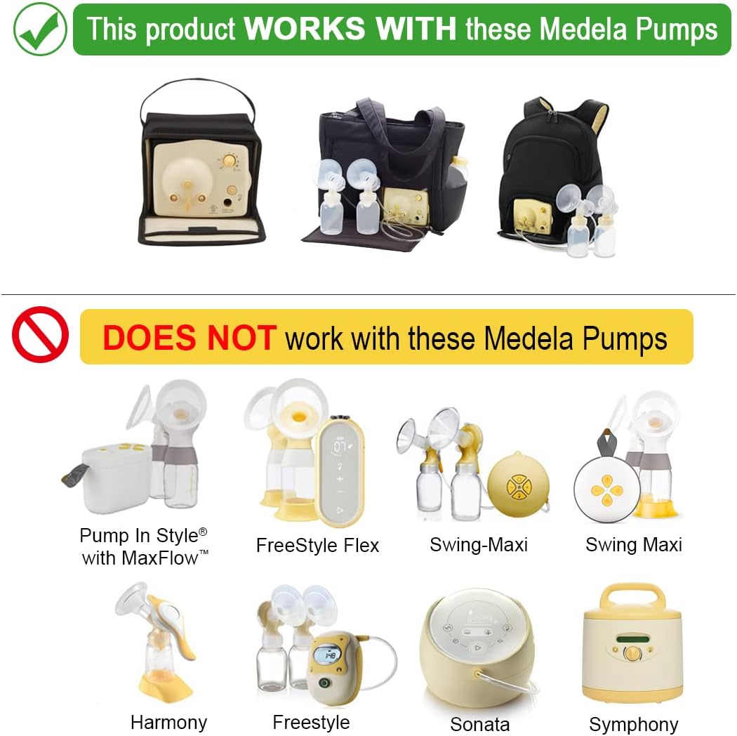 Maymom Breast Pump Kit Compatible with Medela Pump in Style Advanced Pump; 2xTwo-Piece 27mm Breastshield, 2 Valve, 4 Membrane, 2 Replacement Tubing; Replacement Part for Medela Shield, Medela Valve
