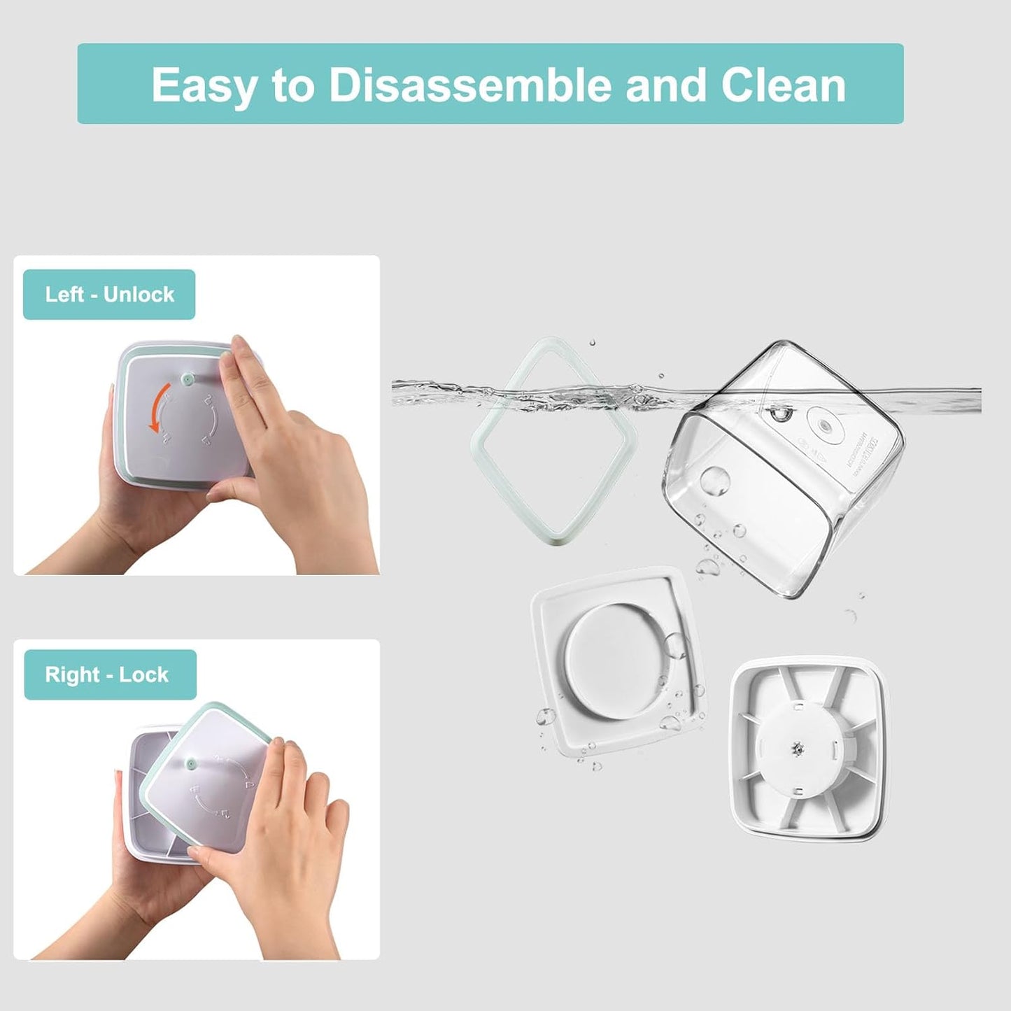 Airtight Food Storage Container - 1.2qt / 1200ml Square Pop Containers With Lids, Bpa Free Stackable Container for Coffee Cereal Flour Spaghetti Rice Kitchen Organizer