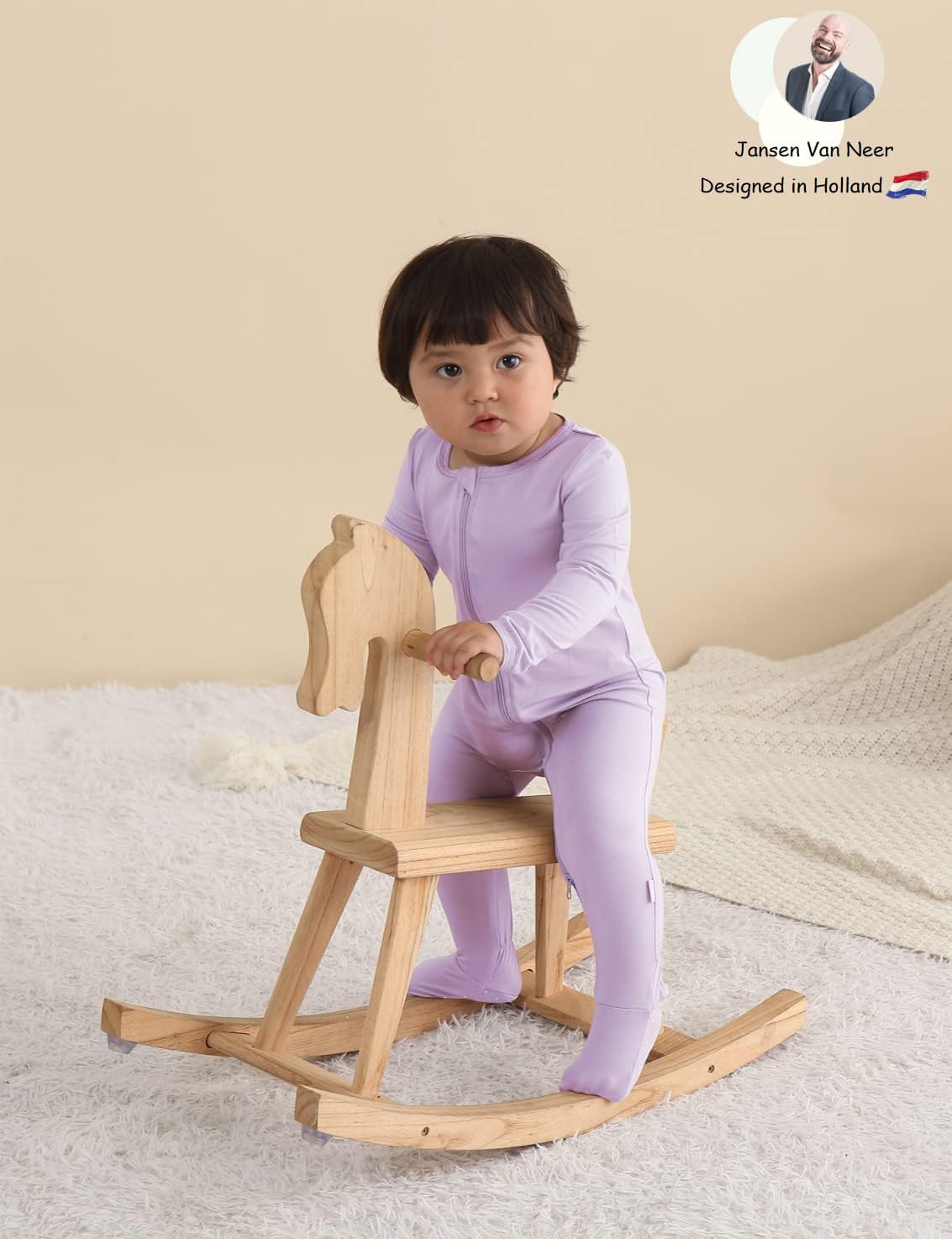 Jimonda Baby Boy Romper 4-Pack - Bamboo Zip-Up Pajamas for 0-24 Months,Unisex Footed Sleepers,Ultra-Soft Stretchy Fabric