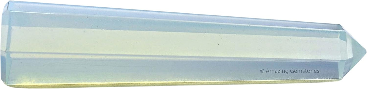 Amazing Gemstone Opalite Crystal Towers ~ Natural Healing Crystal Point Obelisk for Reiki Healing and Crystal Grid (2" to 3" INCH)
