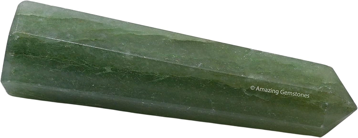 Amazing Gemstone Green Aventurine Crystal Towers - Natural Healing Crystal Point Obelisk for Reiki Healing and Crystal Grid (3 Inch)