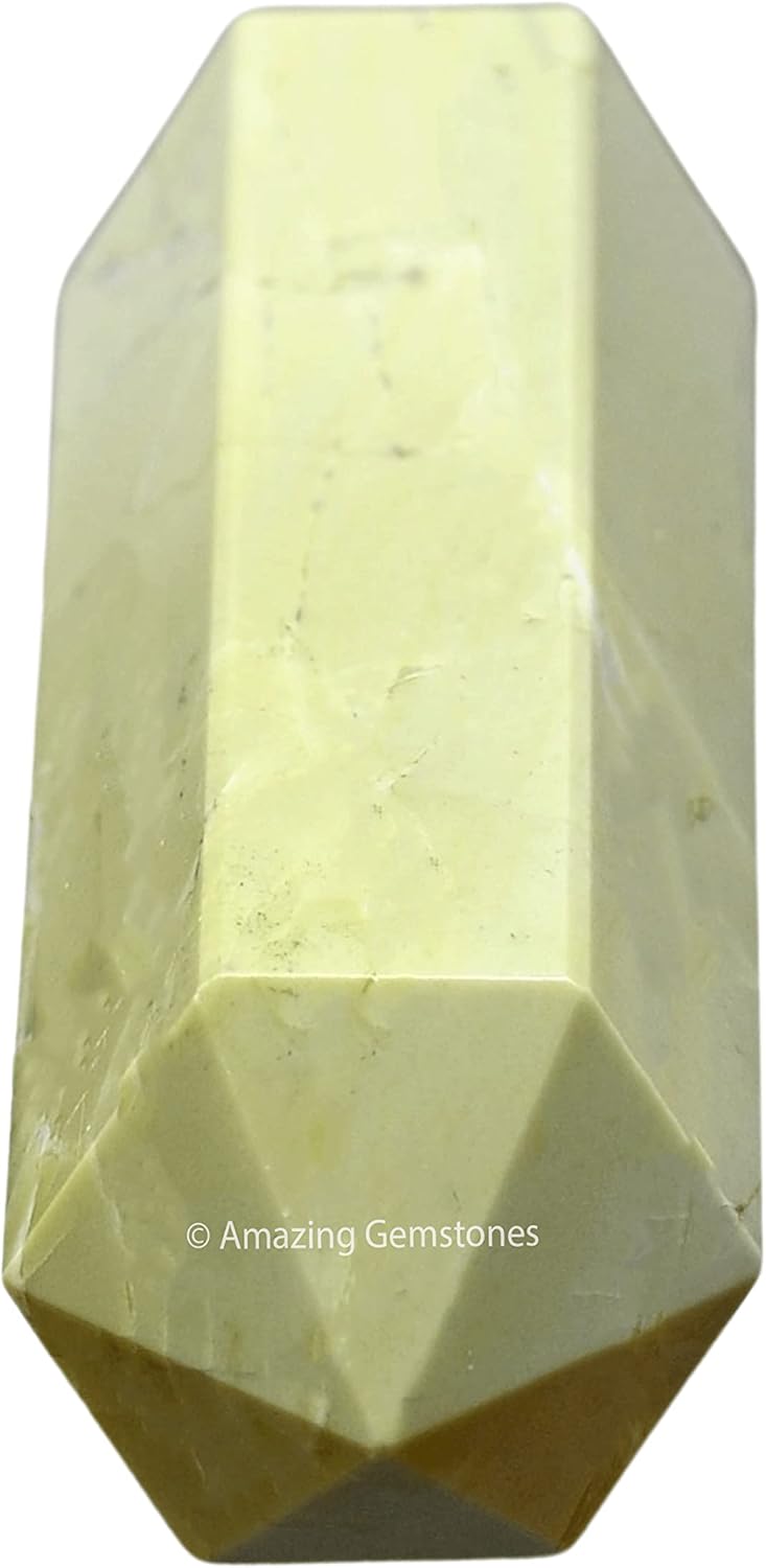 Amazing Gemstone Large Serpentine Crystal Towers ~ Natural Healing Crystal Point Obelisk for Reiki Healing and Crystal Grid (5.5 to 6 INCH)