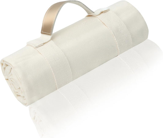 4’9” x 3’3” Compact Minimalist Water Resistant Canvas Mat,Kids/Single Use,Lightweight for Outdoor,Picnic,Beach