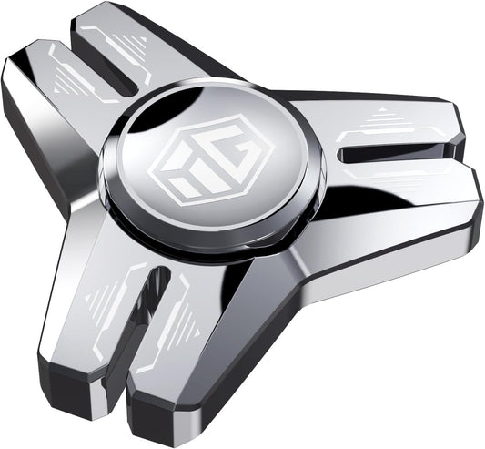 INNÔPLUS Fidget Spinner, Sturdy Stainess Steel Construction Metal Fidget Spinner, Fidget Spinners for Kids, Delivers Smooth and Long Spin Times, for Stress Relief, Focus Enhancement, Anxiety Reduction