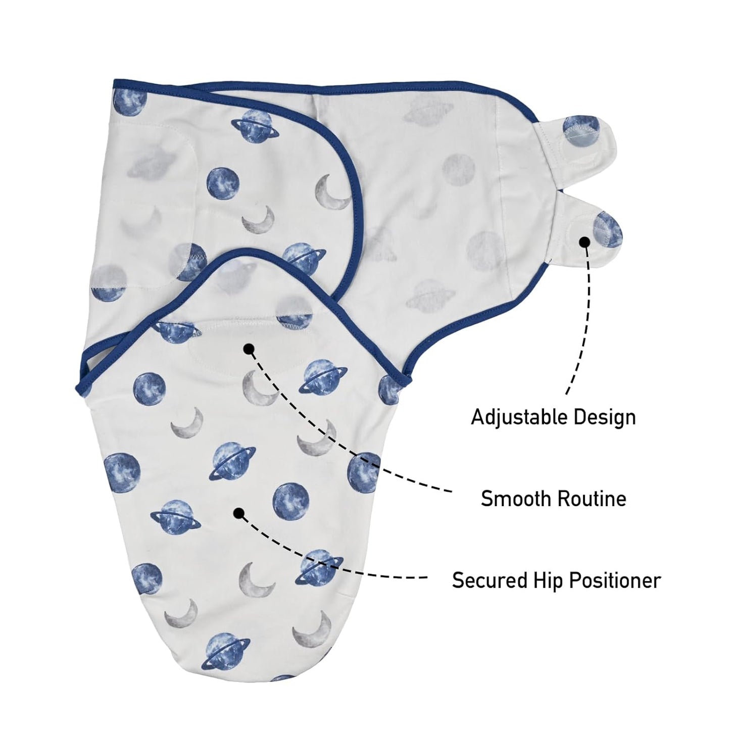 Organic Baby Swaddle Sleep Sacks, 3-Pack Swaddles for Newborns Baby Essentials, Infant 0-3 Months, 100% Cotton Soft & Snug Adjustable Wrap Nursery Swaddling Blankets Improves Sleep