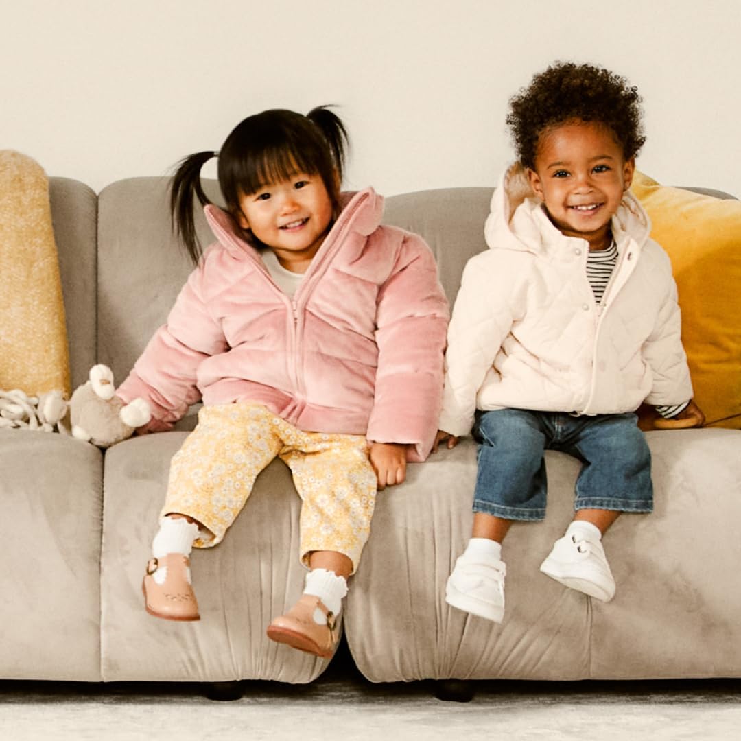 Amazon Essentials x Sofia Grainge Unisex Toddlers and Babies' Midweight Field Jacket with Hood