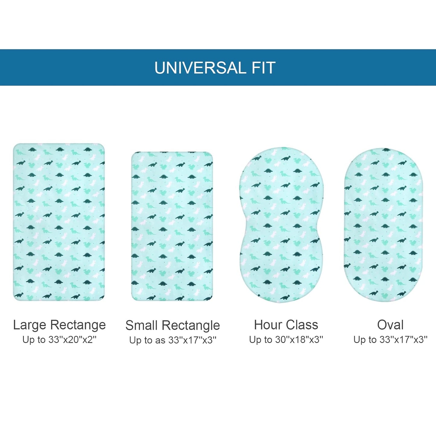 Bassinet Sheet 4 Pack for Baby Boys, Bassinet Sheets Ultra Soft Universal Fit for Most Rectangle, Oval, Hourglass Bassinet Mattress, Bassinet Sheets, Navy