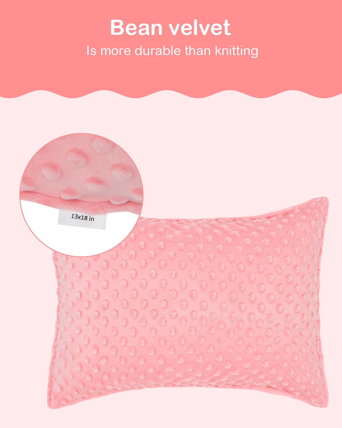 ALVABABY Toddler Pillowcases Soft Kids Pillow Cover 2 Pack Fit 13"x 18" or 12"x16" Envelope for Girl Boy Sleepy Travel 2TPD01A