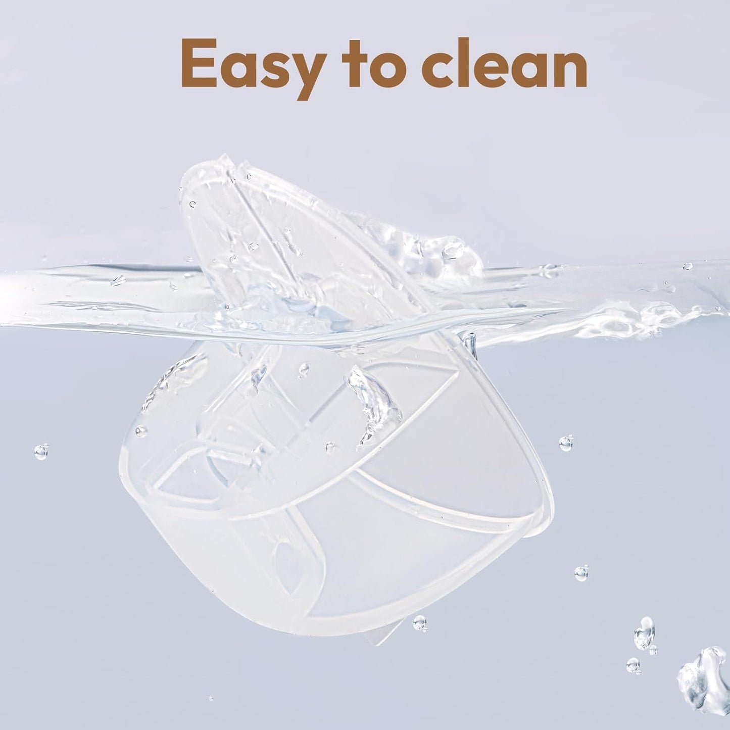 NCVI Replacement Milk Collector Cup Compatible with NCVI Wearable Breast Pump 8111/8131, Breast Pump Accessories, 24mm Flange, 1 PC