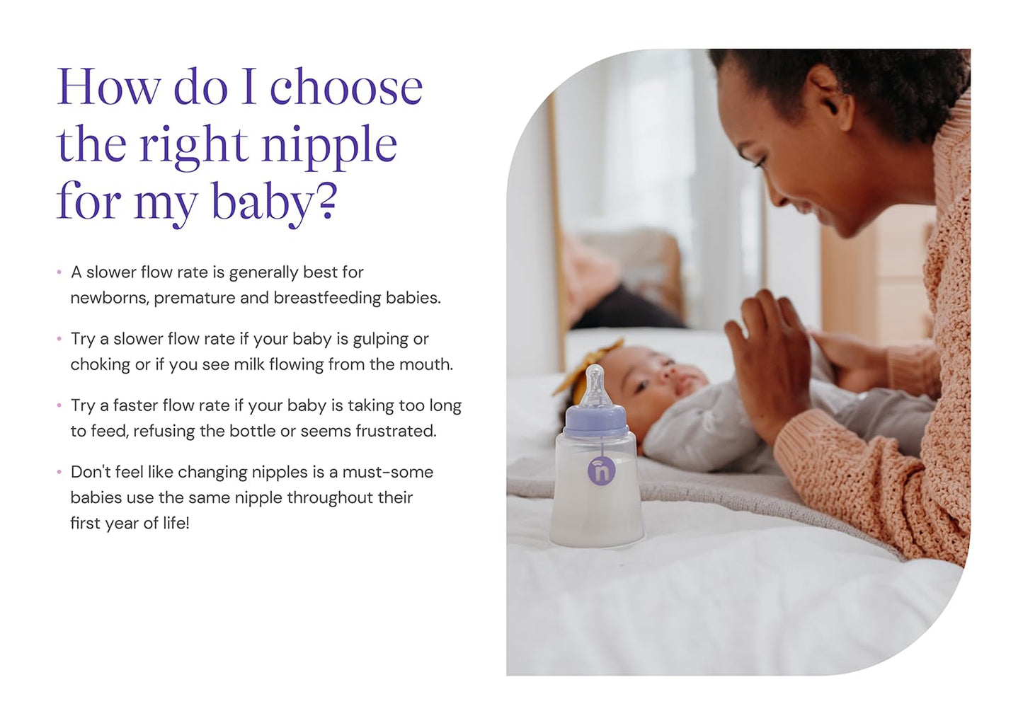 nfant | Nipple Flow Selection Kit, 4-Pack