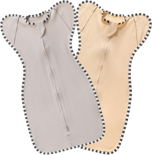 Baby Swaddle Blanket for Newborns and Infants,2-Piece Set Infant Pajamas,Bidirectional Zipper,Easy to Put On and Take Off