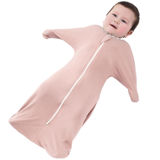 PuppyPaws Baby Sleep Sack, Transition Swaddle, Sleep Sack 9-15 Months, Wearable Blanket Baby with 2-Way Zipper, Swaddles for Newborns Summer, 95% Rayon derived from Bamboo, 5% Spandex