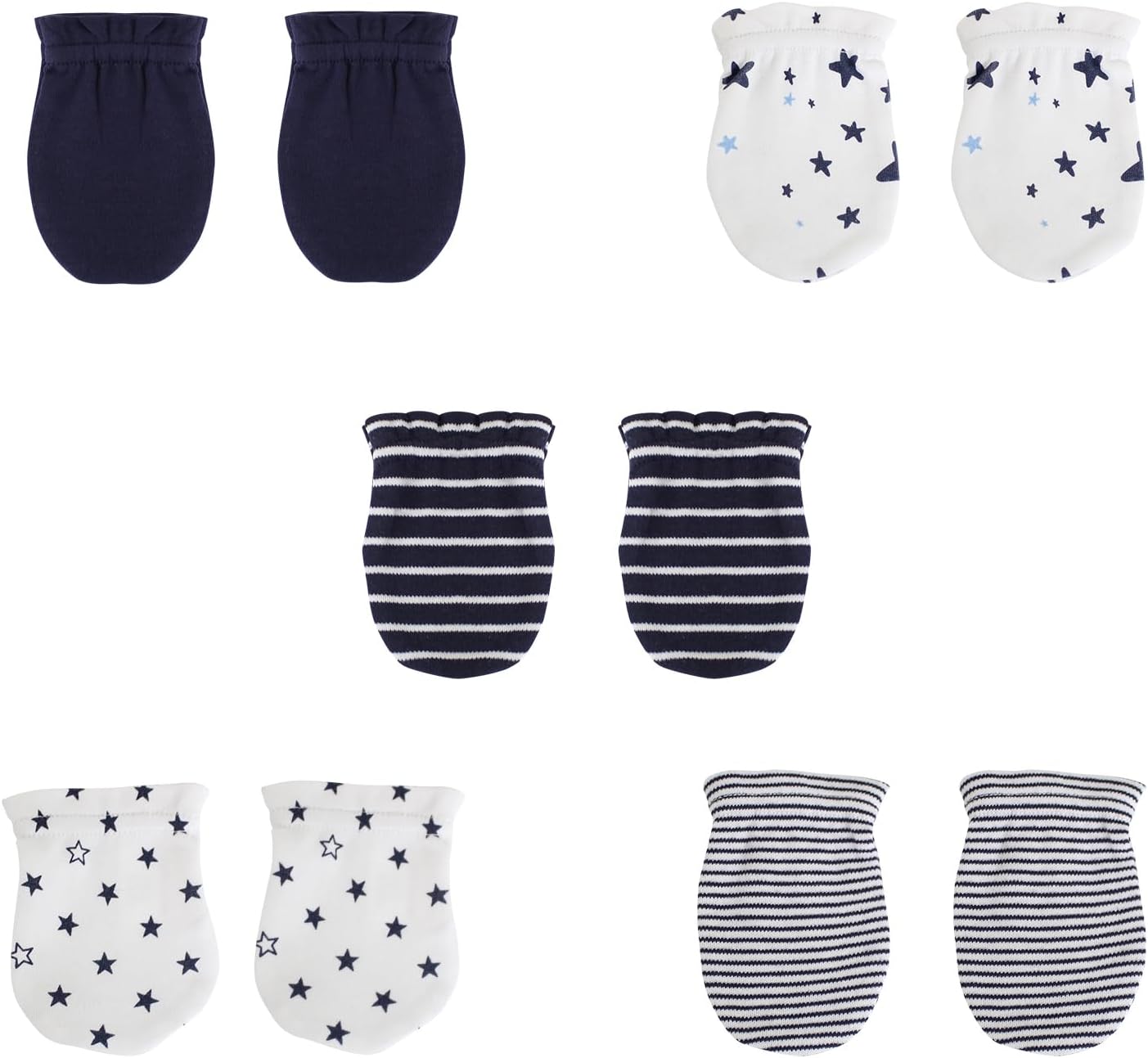 5 Pairs Baby Not Scratch Mittens 0-6 Months New Born Boy Girl Gloves Cute Infant Accessories