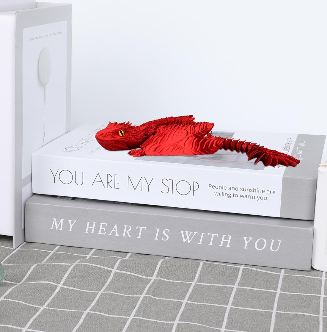 3D Printed Dragon, Feathered Wyvern Dragon, Articulated Dragon, Fidget Dragon Toys for Adult, Home Office Decor Executive Desk Toy