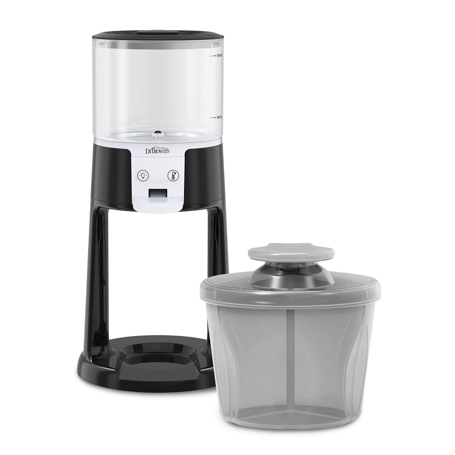 Dr. Brown's Insta-Prep Warm Water Dispenser with Baby Formula Dispenser, Gray