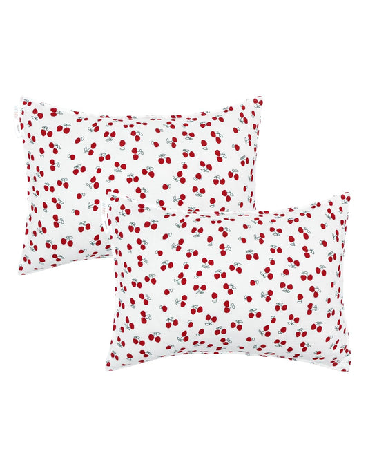 ALVABABY Toddler Pillowcases 2 Pack Muslin Cotton&Stretchy Kids Pillow Cover Fit 13"x 18" or 12"x16" Envelope for Girl Boy Sleepy Travel 2TPMN01A