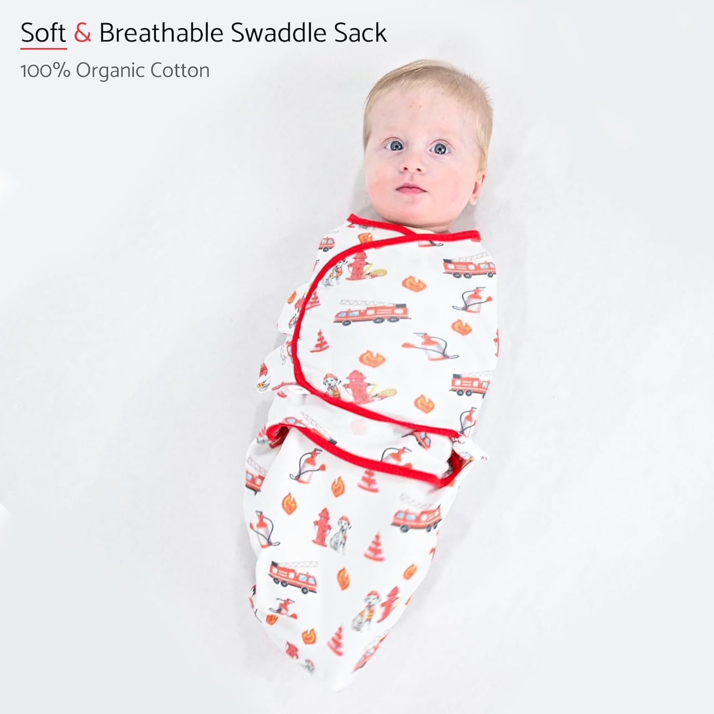 LollyBanks Baby Swaddles, 100% Organic Cotton Swaddle for Newborns Boys and Girls, 0-3 Months Swaddle Sacks with Easy Change Zipper, Newborn Swaddles Baby Registry (Dog Print)