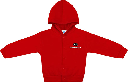 Creative Knitwear College Baby Snap Hooded Jacket - Team Logo, Multiple Colors, for Boys & Girls, (0-24 Months)