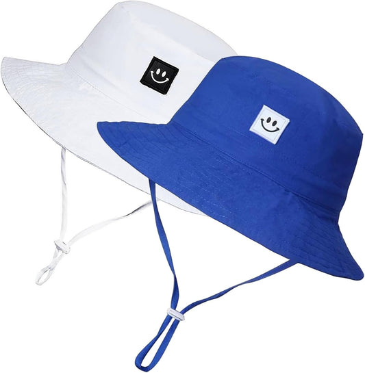 55cube Toddler Sun Hat Beach Bucket Hat for Girls Boys Toddlers