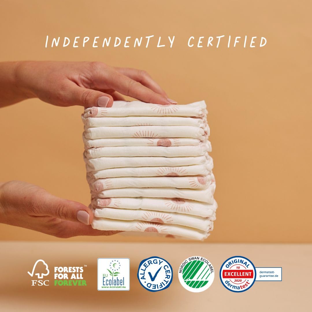 Joonya Baby Diapers, Size 4 L (15-31 lb) - 1 Bag of 25 - New Range - NonToxic, Eco-Friendly, Ultra Slim, Overnight Use - Made in Denmark