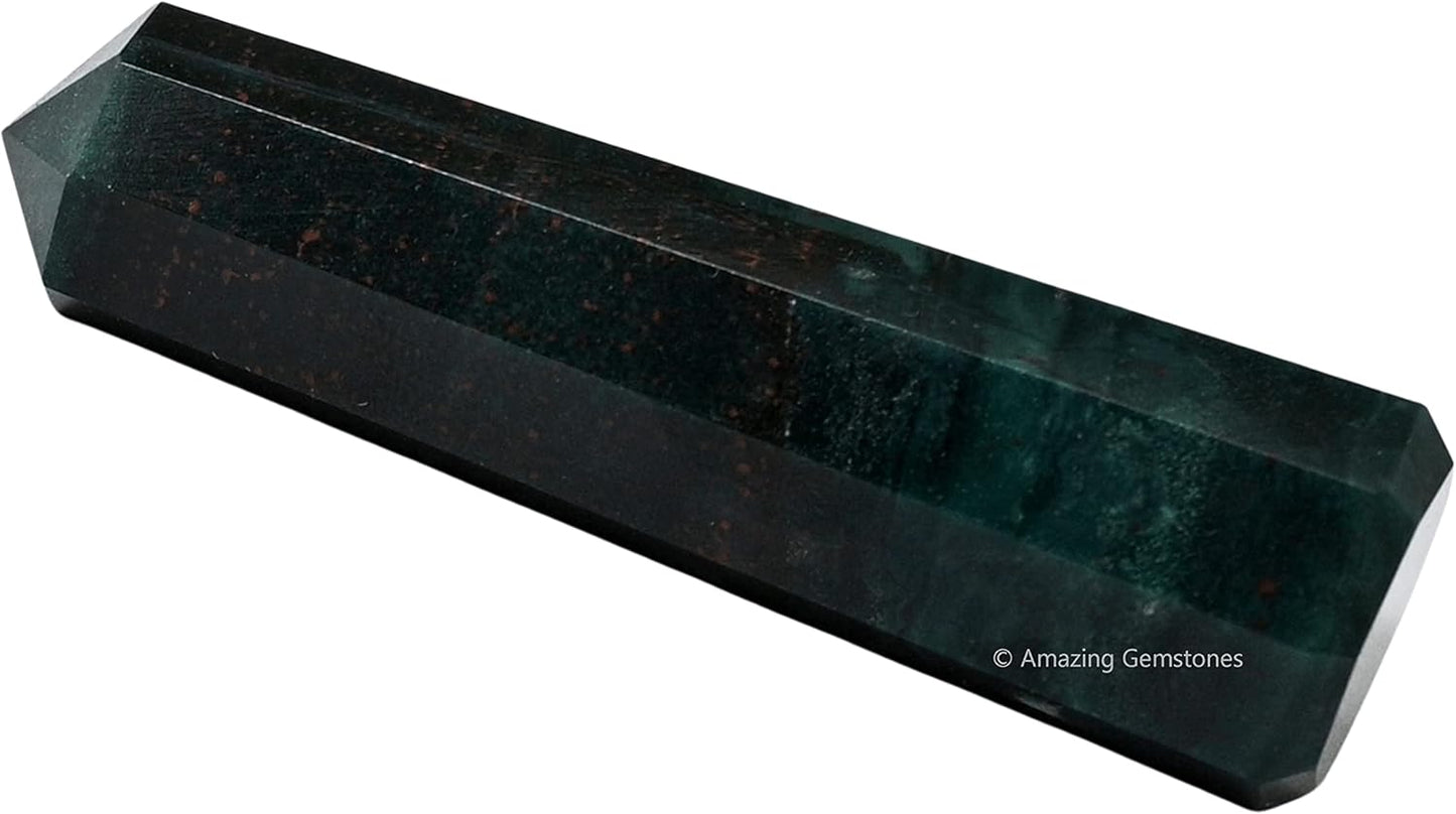 Amazing Gemstone Bloodstone Crystal Towers ~ Natural Healing Crystal Point Obelisk for Reiki Healing and Crystal Grid (2" to 3" Inch)