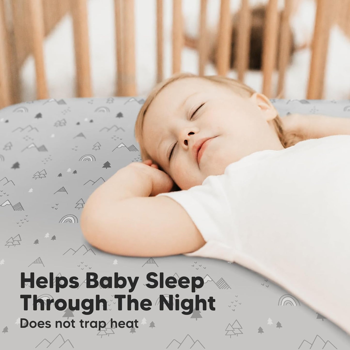 KeaBabies 2-Pack Baby Crib Sheets for Boys, Girls - 52x28 Viscose Derived from Bamboo Toddler Bed Sheets Neutral, Fitted Crib Mattress Cover for Standard Baby Bedding, Soft & Cozy (Woodland)