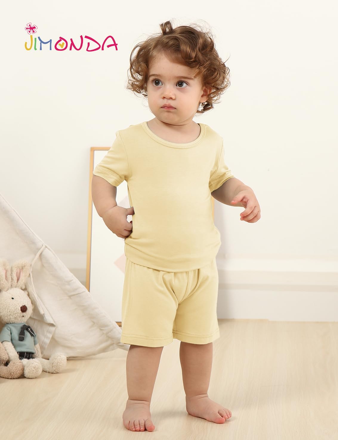 Jimonda Baby Boys Girls Pajama Sets Toddler Sleepwear Cool Jammies 2pcs Viscose from Bamboo PJs 18M-8Y