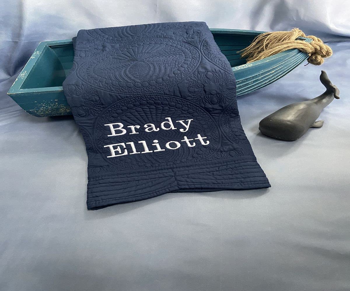Personalized Baby Blanket Baby Quilt Monogrammed Blankets for Boys and Girls Embroidered Baby Gifts Monogram2