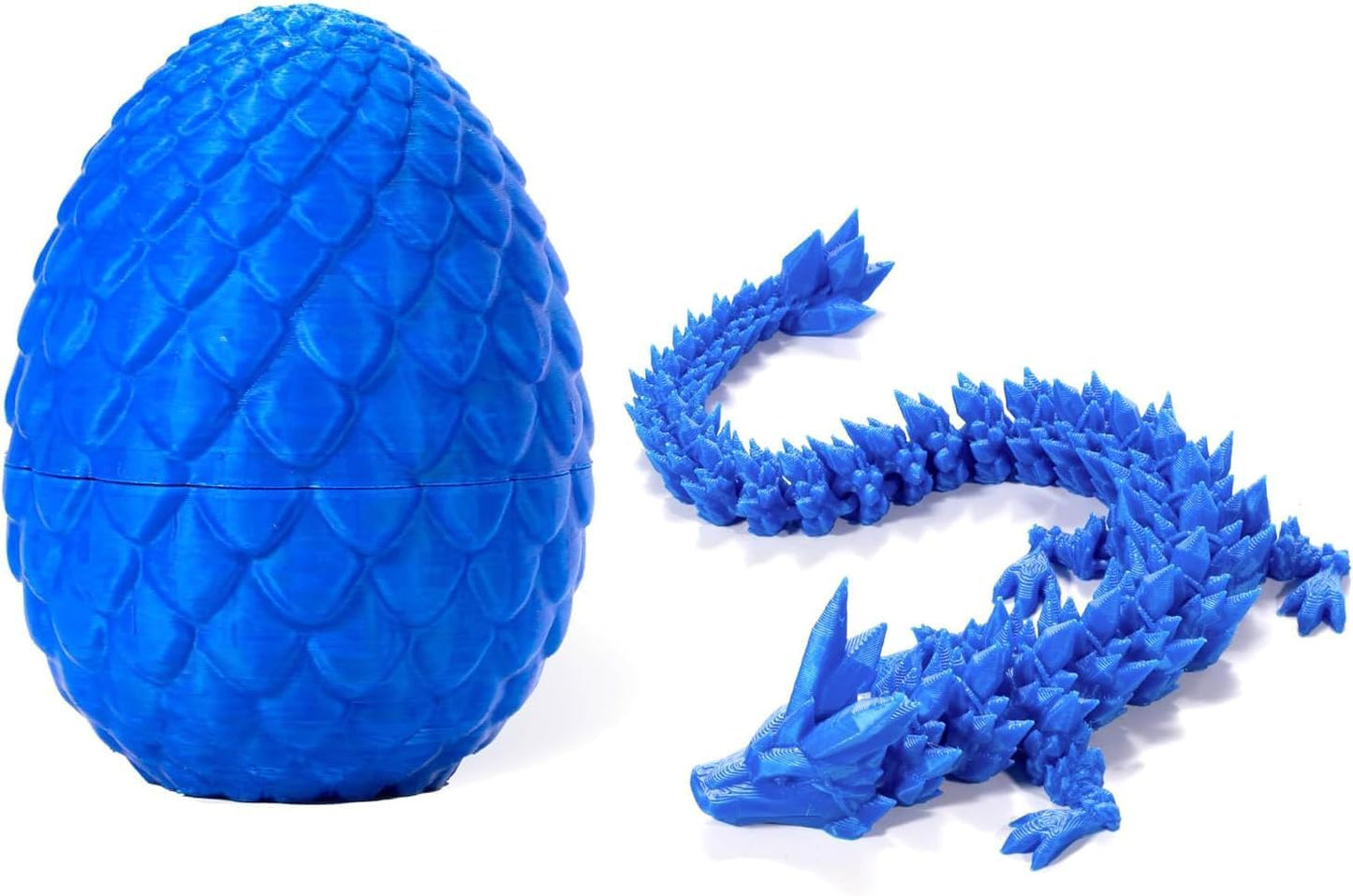 3D Printed Dragon in Egg, Full Articulated Dragon Crystal Dragon with Dragon Egg， Home Office Decor Executive Desk Toys, Adults Fidget Toys for Autism ADHD，3D Printed Gift