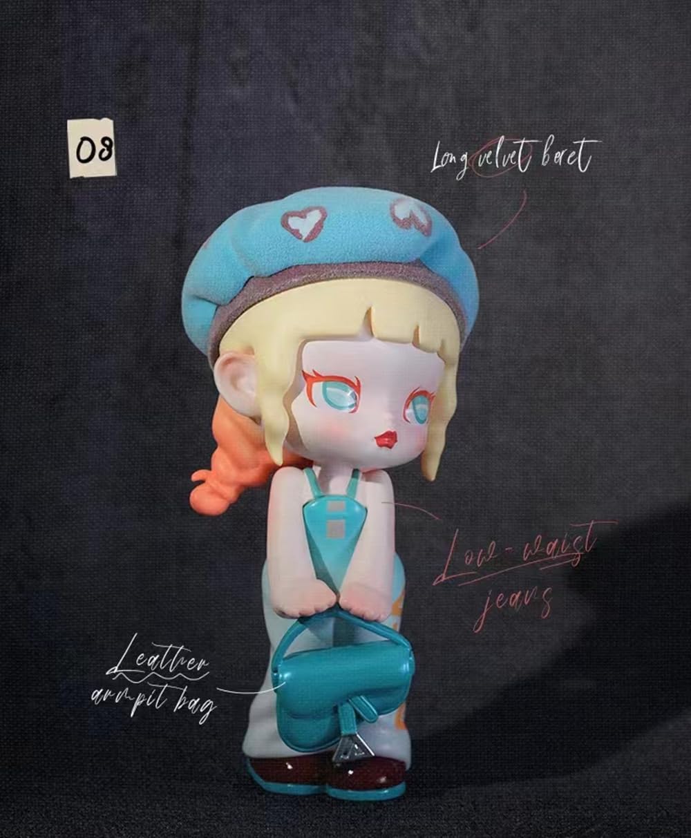 Anita Cute Doll Fashion Week Series Figures 8PCs Random Design Box Toys for Modern Home Decor, Collectible Toy Set for Desk Accessories