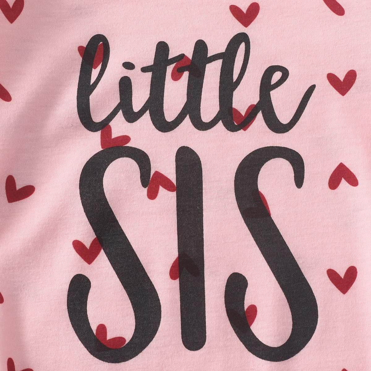 AMAWMW Newborn Baby Girl Little Sister Sleeper Gown Stripe Long Sleeve Nightgown Pajamas Gifts Stuff Essential Outfit