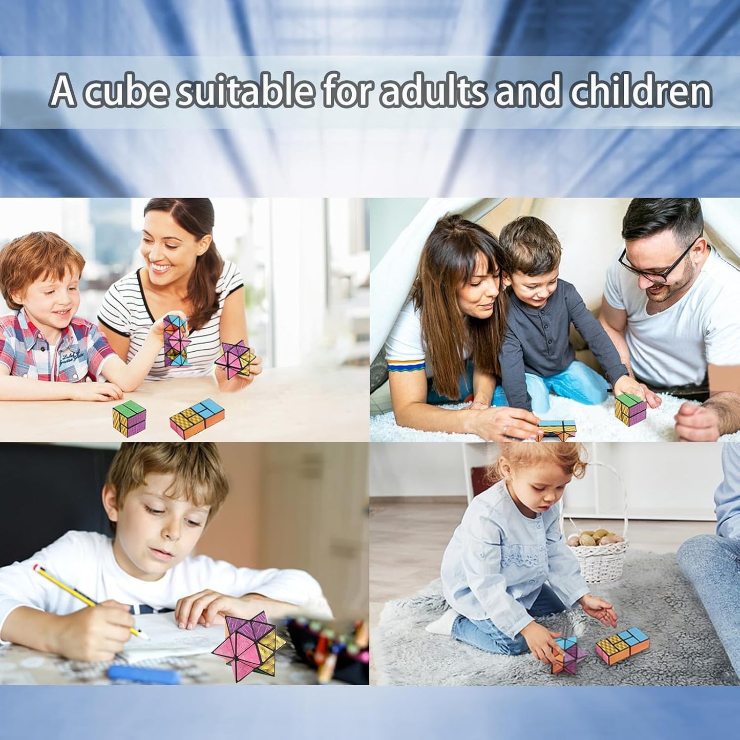 Infinity Cube Fidget Toys for Kids and Adults Anxiety Relief Cubes for ADD ADHD OCD Autism Sensory Toys Fidget Cool Gadgets Cube Unique Boys and Girls and Adult Birthday Gift