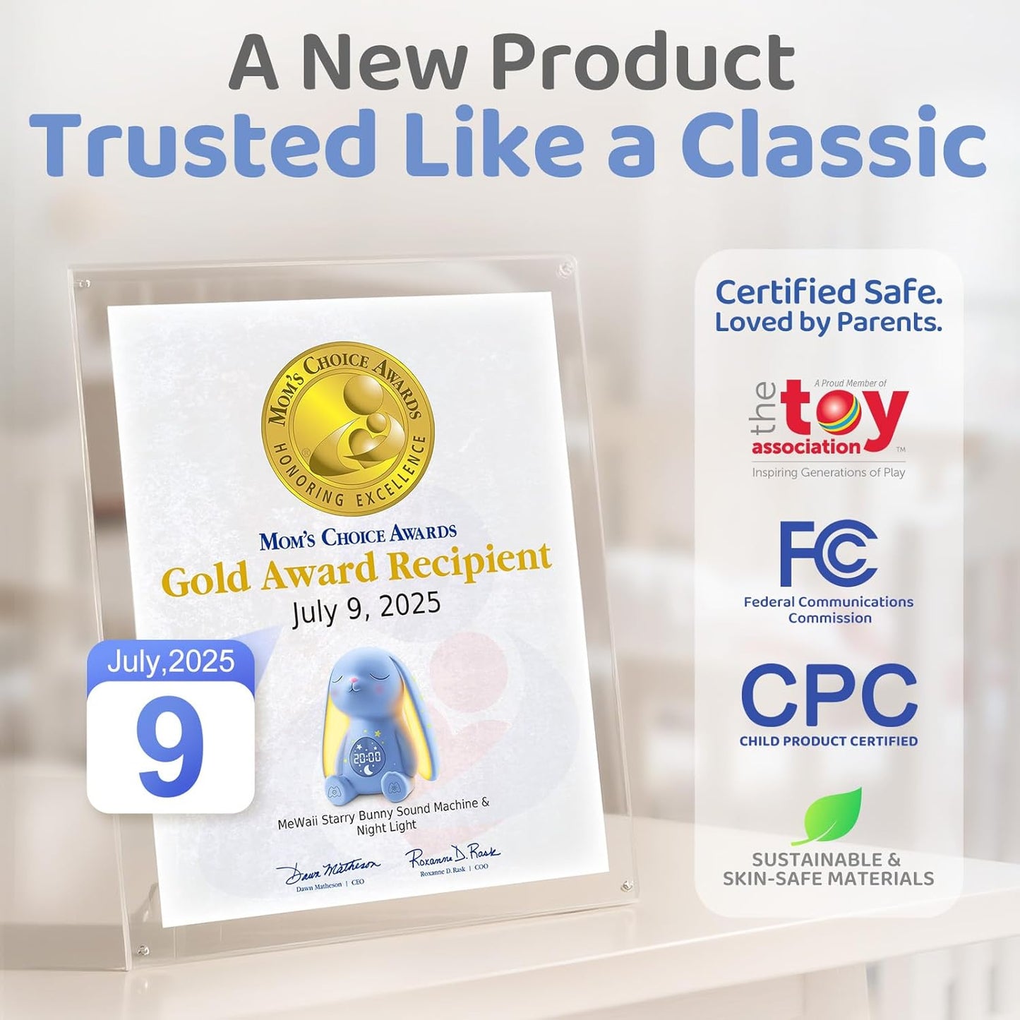 2025 Mom's Choice Awards | White Noise Sound Machine Baby with Night Light, Cry Detection,100 Soothing Sounds, App Control, 150% Battery Life, 50% Faster Sleep, Newborn Essentials