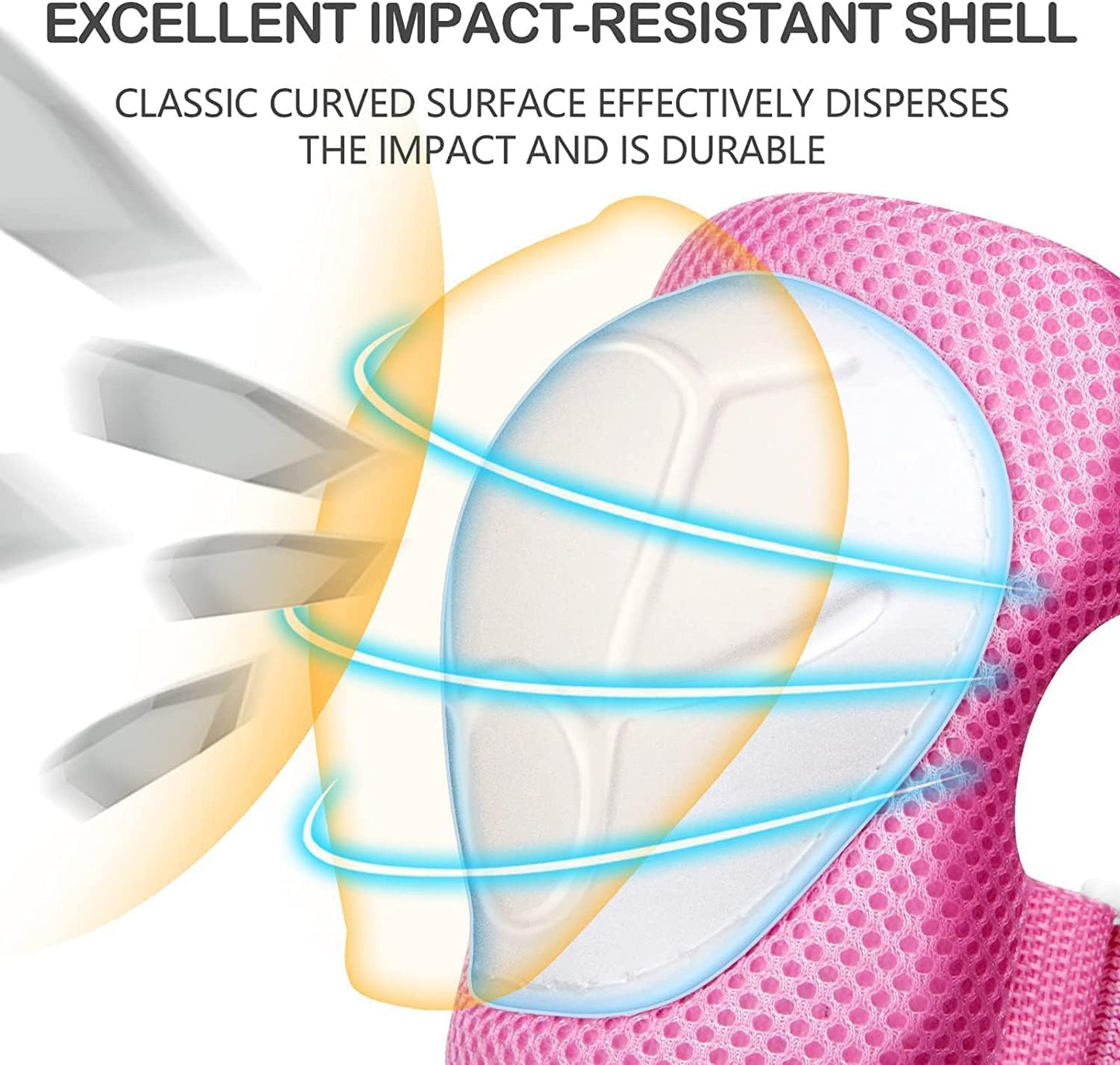 Adjustable Kids Helmet with Knee Pad, Elbow Pads & Wrist Guards - Toddler Bike Helmets for Ages 3-5, 5-8, 8-14 Years - Perfect for Skating, Biking, Cycling, and Skateboard - for Boys and Girls