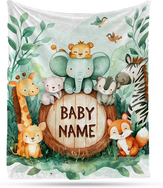 Ship Next Day, Personalized Baby Blanket – Printed in USA, Custom Baby Blanket for Boys & Girls, Baby Blanket with Name, Baby Shower, Easter, Christmas, Birthday Newborn & Toddler Gifts, Baby Gifts