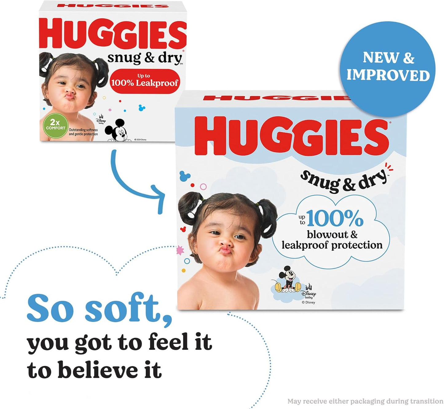 Huggies Size 7 Diapers, Snug & Dry Baby Diapers, Size 7 (41+ lbs), 88 Count, Packaging May Vary