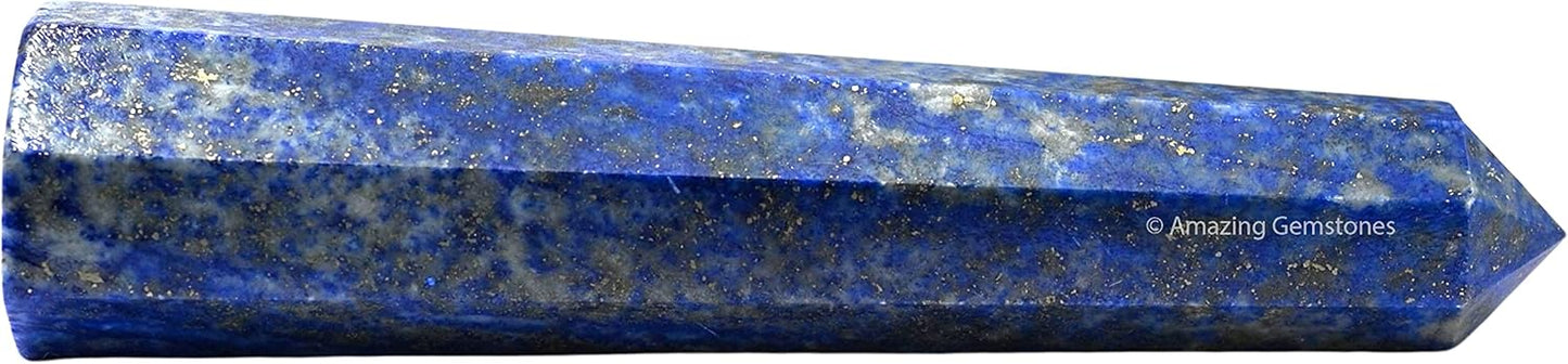 Amazing Gemstone Lapis Lazuli Crystal Towers ~ Natural Healing Crystal Point Obelisk for Reiki Healing and Crystal Grid (3- Inch)