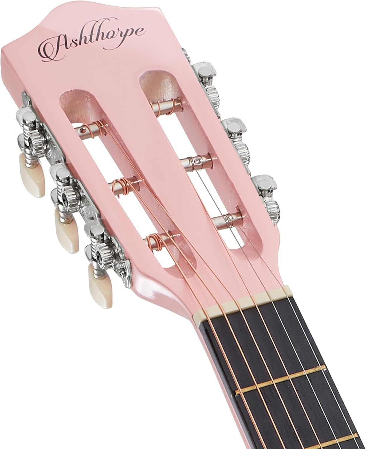 Ashthorpe 30-inch Beginner Acoustic Guitar Package (Pink), Basic Starter Kit w/Gig Bag, Strings, Strap, Tuner, Picks
