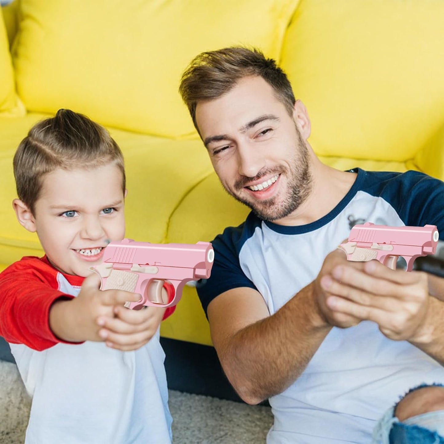 1911 3D Printed Small Pistol Toys Small Toy Pístol Fidget Toys Adults Stress Relief Toy Sensory Toys for Kids Friends Christmas Birthday Gift-Pink