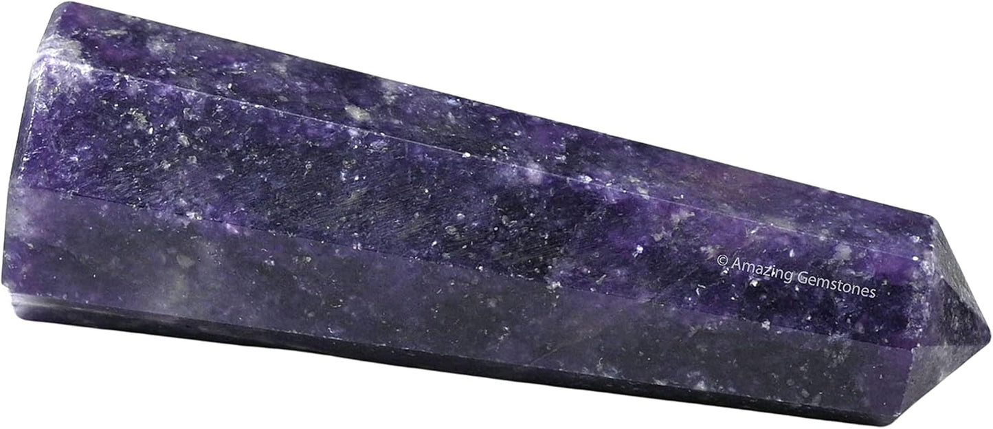 Amazing Gemstone Lepidolite Crystal Towers ~ Natural Healing Crystal Point Obelisk for Reiki Healing and Crystal Grid (2" to 3" INCH)