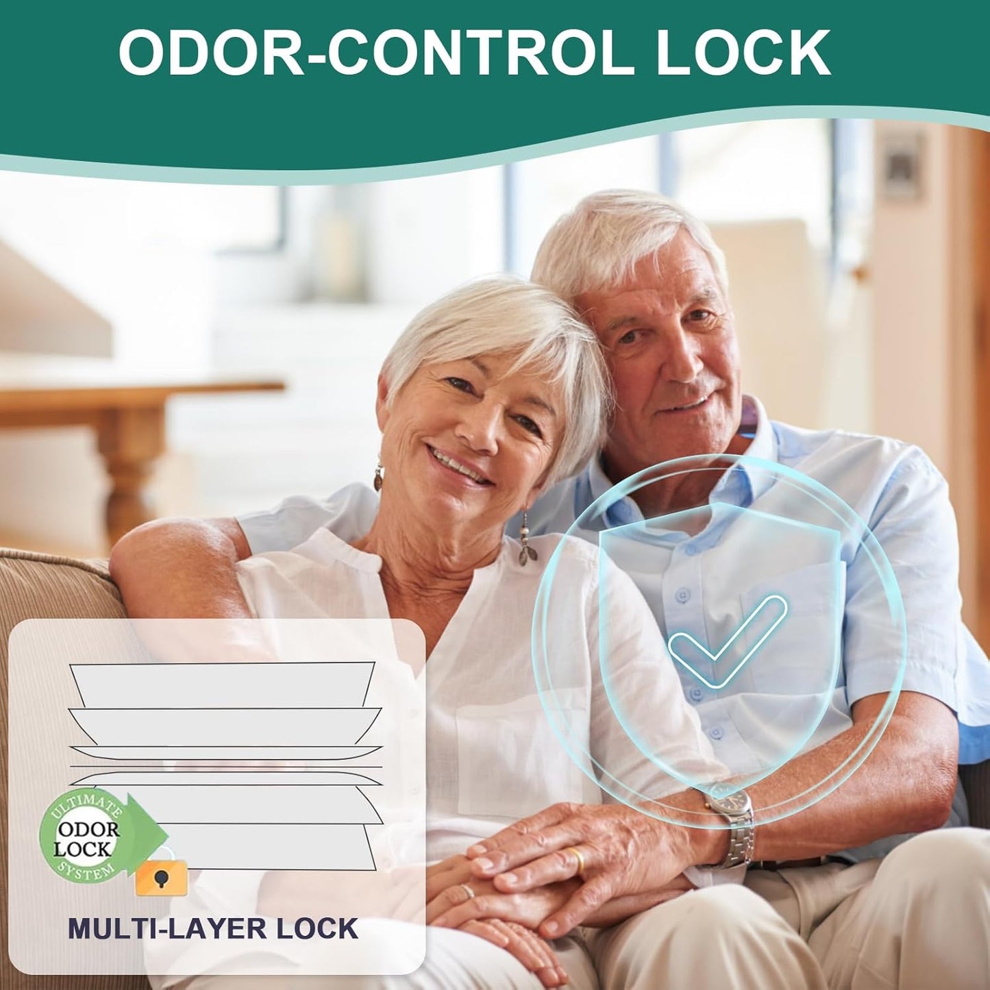 8 Pack Adult Diaper Liner Refills,Diaper Pail Refill Bags Compatible with Janibell Akord 280 Slim Model Adult Diaper System to Eliminate Waste/Powerful Odor Resistant(Extra 30% Thickness),Plant Scent