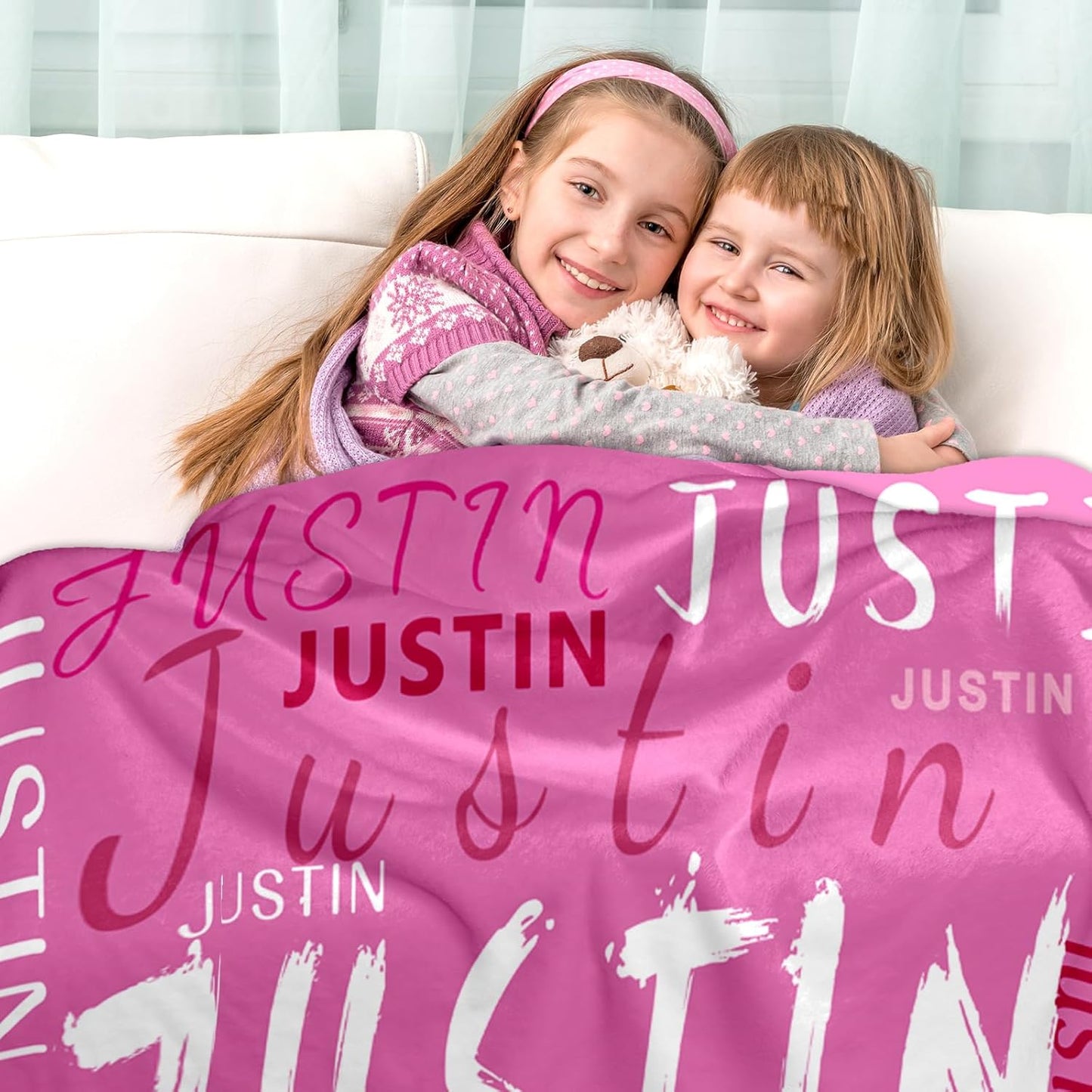 Ship Next Day, Custom Name Blanket - Printed in USA, Personalized Baby Blankets for Girls, Baby Blanket with Name, Ultra-Soft Cozy Fleece Blankets, Gifts for Boys & Girls Kids Teen Girl New Mom