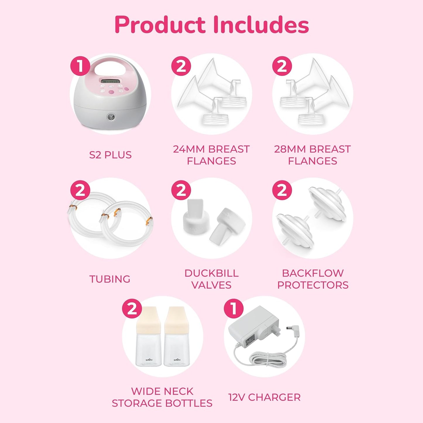 Spectra - S2 Plus Electric Breast Milk Pump for Baby Feeding - Convenient Breast Feeding Support
