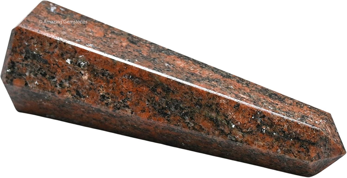 Amazing Gemstone Unakite Crystal Towers - Natural Healing Crystal Point Obelisk for Reiki Healing and Crystal Grid (2" to 3" Inch)