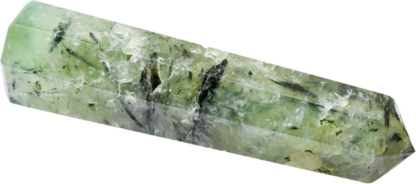 Amazing Gemstone Prehnite Crystal Towers - Natural Healing Crystal Point Obelisk for Reiki Healing and Crystal Grid (2 Inch to 3 Inch)